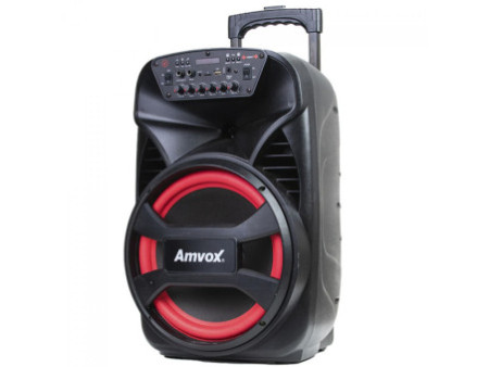 Caixa de Som Amplificada Amvox ACA 480 Viper II, Bluetooth, 480W, Múltiplas Conexões, Preto, ACA480
