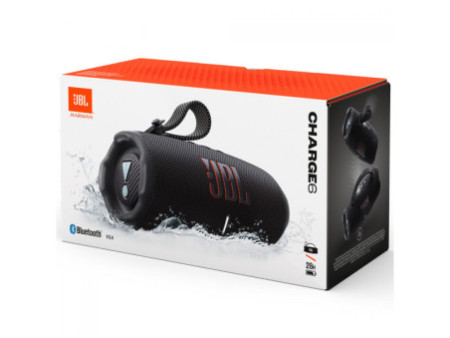 Caixa De Som JBL Charge 6, Bluetooth, 45W, USB-C, Preto, JBLCHARGE6BLK