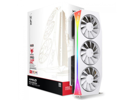Placa de Vídeo XFX Mercury AMD Radeon RX 9070 XT OC RGB, 16GB, GDDR6, FSR, Ray Tracing, White, RX-97TRGBBW9