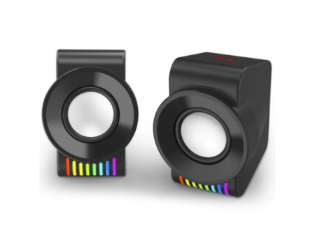 Caixa de Som Redragon Kage GS514, RGB, USB/3.5mm, Estéreo 2.0, Preto