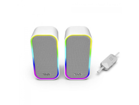 Caixa de Som Marvo SG-285 Havoc20 GY, RGB, Branco