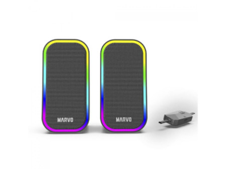 Caixa de Som Marvo SG-285 Havoc20 BK, RGB, Preto