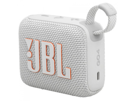Caixa De Som JBL Go 4, Bluetooth, Branca, JBLGO4WHT