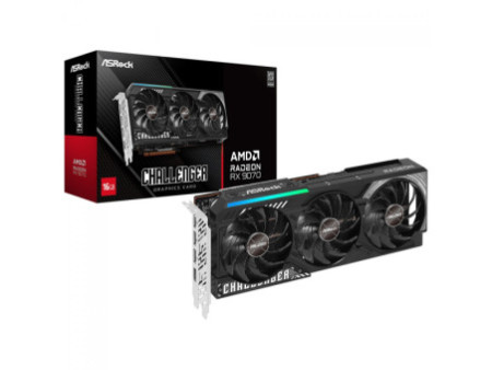 Placa de Vídeo ASRock AMD Radeon RX 9070 Challenger, 16GB, GDDR6, FSR, Ray Tracing, 90-GA5NZZ-00UANF