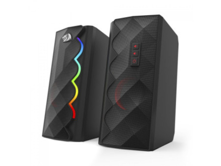 Caixa de Som Gamer Redragon Cipher, RGB, Stereo, AUX, USB, Preto, GS522