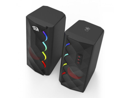 Caixa de Som Gamer Redragon Cipher, RGB, Stereo, AUX, USB, Preto, GS522
