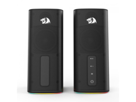 Caixa de Som Gamer Redragon Connie, RGB, Stereo, Bluetooth/AUX, USB, GS814