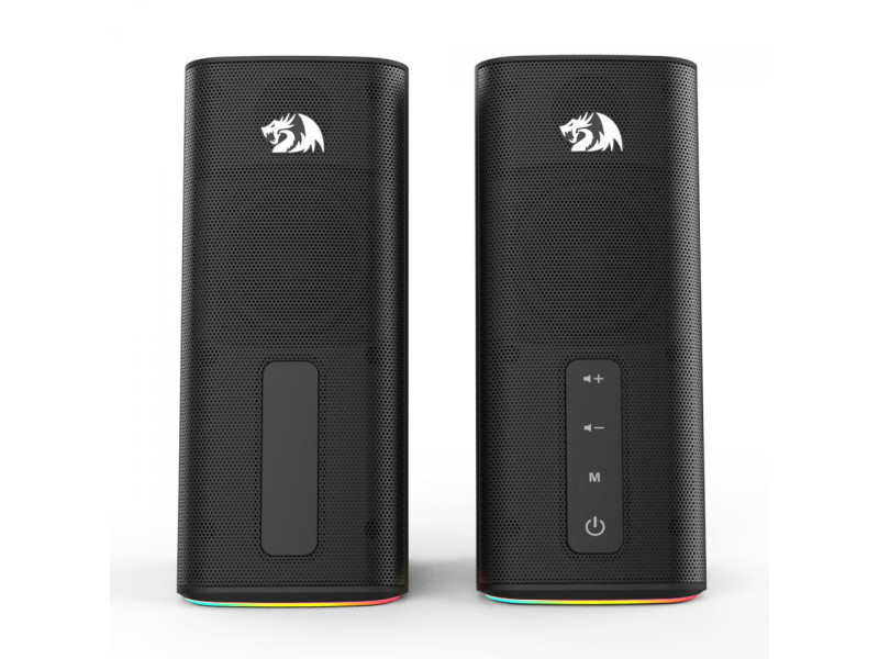 Caixa de Som Gamer Redragon Connie, RGB, Stereo, Bluetooth/AUX, USB, GS814