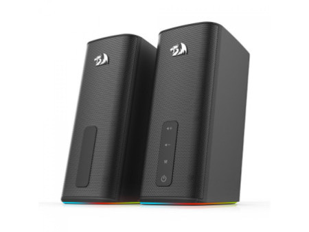 Caixa de Som Gamer Redragon Connie, RGB, Stereo, Bluetooth/AUX, USB, GS814