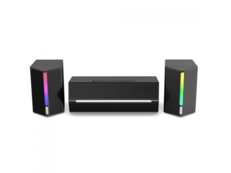 Caixa De Som Gamer Fifine Ampligame A22, Estéreo 2.1, RGB, Bluetooth, USB, 3.5, Preto