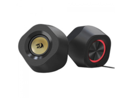Caixa de Som Redragon Kaidas, RGB, Bluetooth/USB/3,5mm, Stereo 2.0, Black, GS590