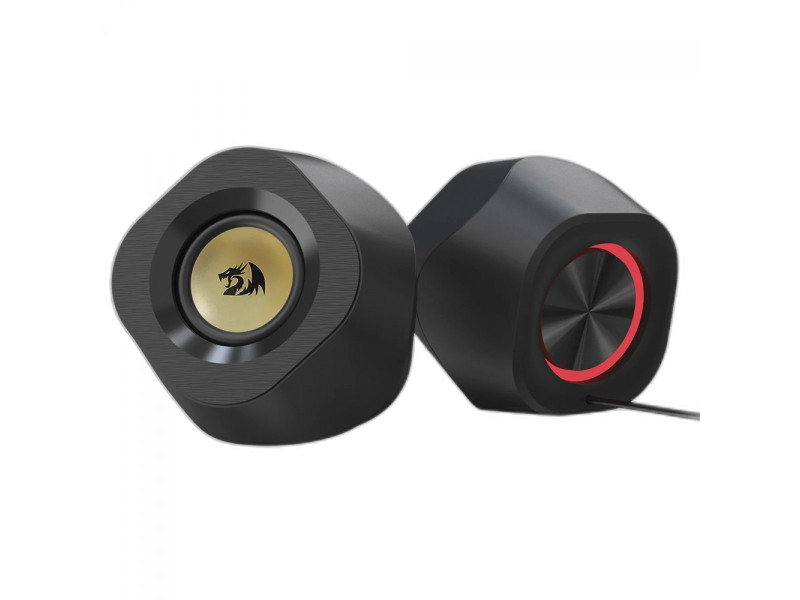 Caixa de Som Redragon Kaidas, RGB, Bluetooth/USB/3,5mm, Stereo 2.0, Black, GS590