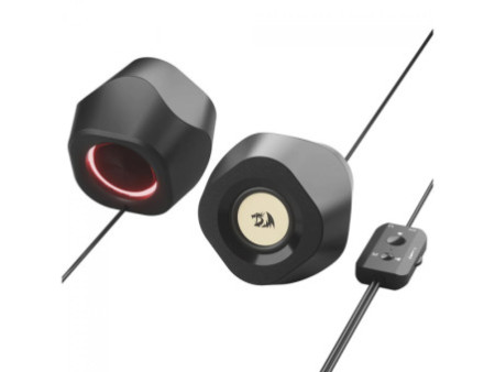 Caixa de Som Redragon Kaidas, RGB, Bluetooth/USB/3,5mm, Stereo 2.0, Black, GS590