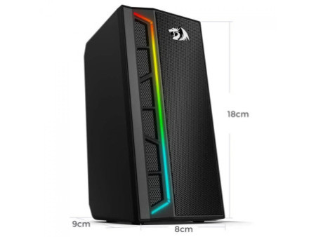 Caixa de Som Gamer Redragon Calliope GS580, RGB, Stereo 2.0, 3.5mm, Black