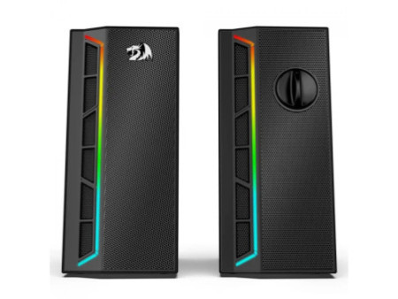 Caixa de Som Gamer Redragon Calliope GS580, RGB, Stereo 2.0, 3.5mm, Black