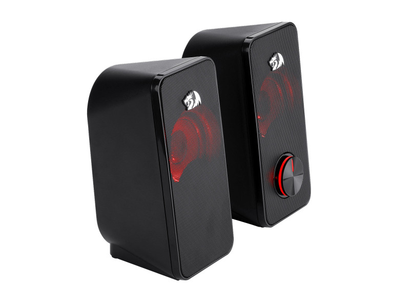 Caixa de Som Gamer Redragon Stentor 2.0, 2x5W, 3.5Mm, Estéreo, Led RED, GS500