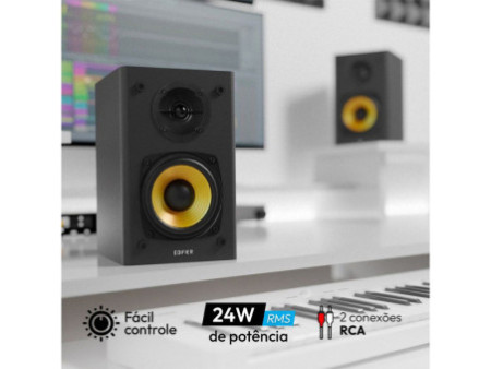 Caixa de Som Edifier R1000 T4 2.0, 24W RMS, Black