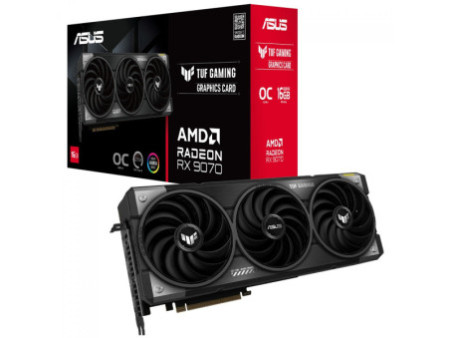 Placa de Vídeo Asus TUF Gaming AMD Radeon RX 9070 OC Edition, 16GB, GDDR6, FSR, Ray Tracing, TUF-RX9070-O16G-GAMING