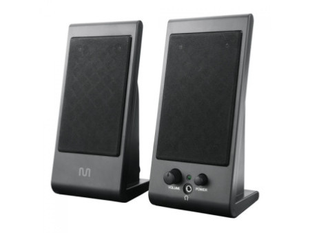 Caixa de Som Multilaser 2.0, 3W RMS, USB, P2, Cinza, SP009