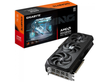 Placa de Vídeo Gigabyte AMD Radeon RX 9070 Gaming OC, 16GB, GDDR6, FSR, Ray Tracing, GV-R9070GAMING OC-16GD