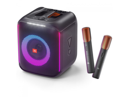 Caixa De Som JBL PartyBox Encore, Com 2 Microfones, Bluetooth, 100W, Preto, JBLPBENCORE2MICBR