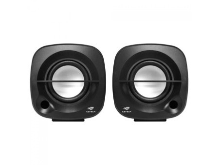 Caixa De Som C3Tech Speaker 2.0, USB/3.5mm, Preto, SP-303BK