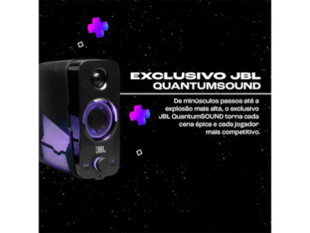 Caixa de Som JBL Quantum Duo, Som Surround Dolby Digital, Bluetooth, 20RMS, USB, P2, JBLQUANTUMDUOBLKBR