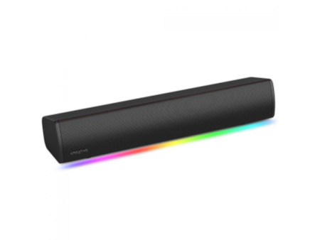 Caixa De Som Creative Sound Blaster GS3 SoundBar, RGB, 24W, USB/Bluetooth/P2, Black, 51MF8465AA000