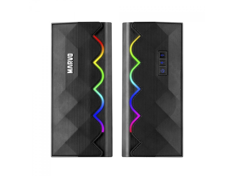 Caixa de Som Gamer Marvo SG-269, RGB, Wireless, USB, Preto, SG-269 Caixa de Som Gamer Marvo SG-269, RGB, Wireless, USB, Preto, SG-269