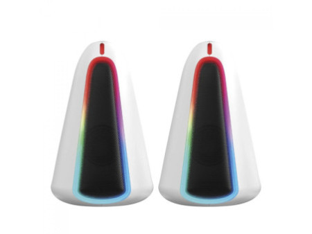 Caixa de Som Marvo Monka Zilla SG-500, RGB, Stereo 2.0, USB, White, SG-500