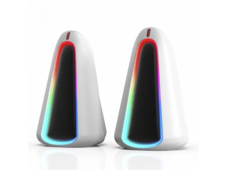 Caixa de Som Marvo Monka Zilla SG-500, RGB, Stereo 2.0, USB, White, SG-500