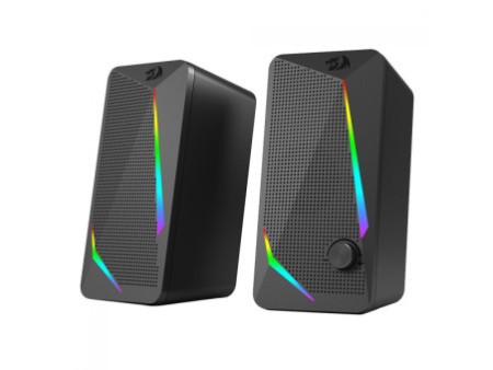 Caixa de Som Gamer Redragon Waltz, RGB, Stereo 2.0, 3.5mm, 2x5W, Preto, GS510