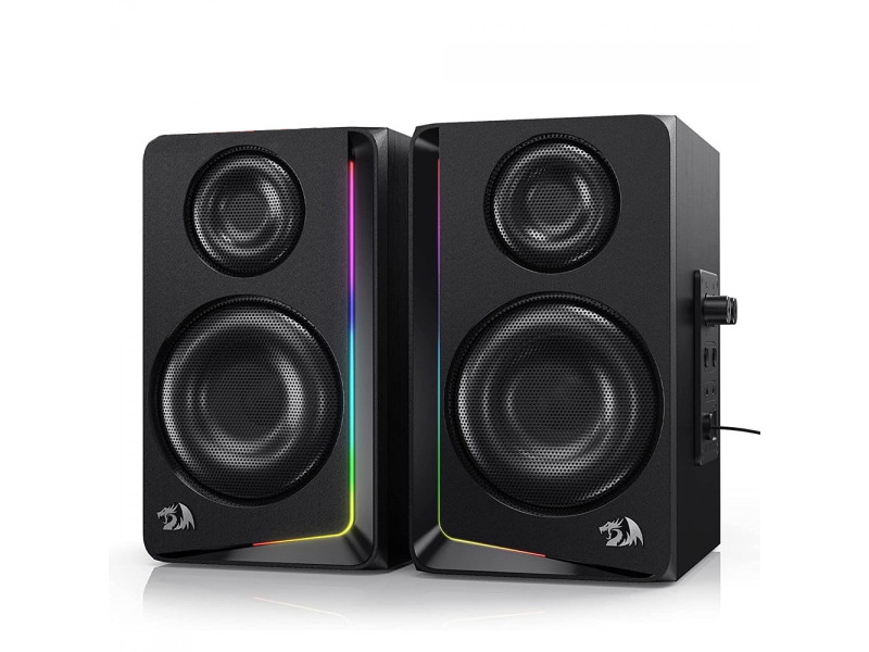 Caixa de Som Gamer Redragon Andante GS812, RGB, Stereo 2.0, USB, 3.5mm/Bluetooth, Black
