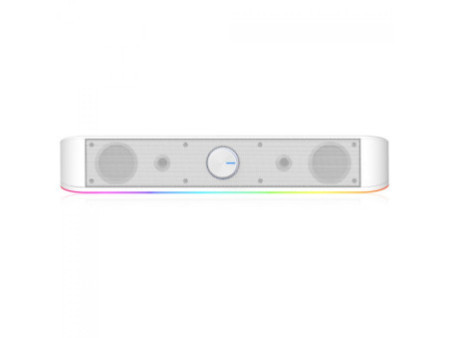 Soundbar Gamer Redragon, Adiemus GS560W, RGB, Stereo 2.0, USB, 3.5mm, White