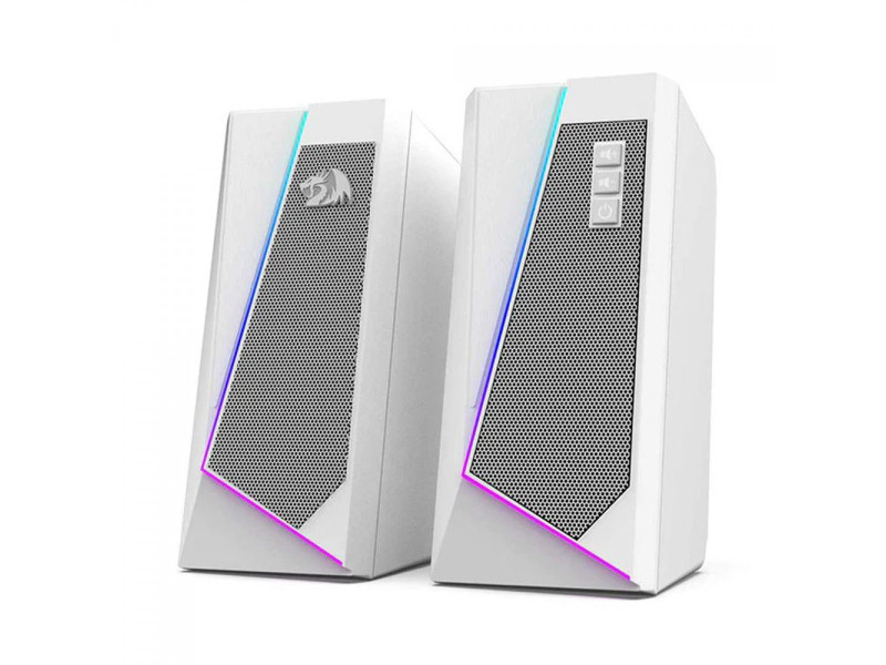 Caixa de Som Gamer Redragon GS520W Anvil, RGB, Stereo 2.0, 3.5mm, White Caixa de Som Gamer Redragon GS520W Anvil, RGB, Stereo 2.0, 3.5mm, White