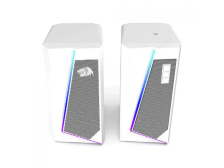 Caixa de Som Gamer Redragon GS520W Anvil, RGB, Stereo 2.0, 3.5mm, White