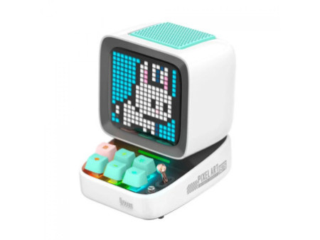 Caixa de Som Divoom Ditoo Pro, Pixel Art, Game Retro, Bluetooth, White, 90100058209