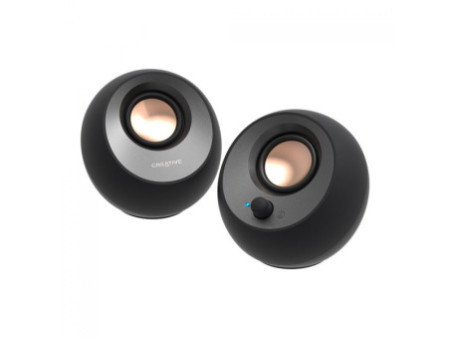 Caixa De Som Creative Pebble V3, USB-C/Bluetooth, Black, 51MF1700AA000