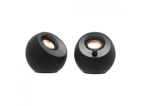 Caixa De Som Creative Pebble V3, USB-C/Bluetooth, Black, 51MF1700AA000