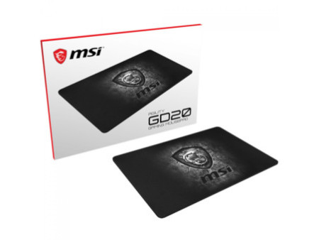 Mousepad Gamer MSI Agility GD20, Médio, 320x220mm, Preto
