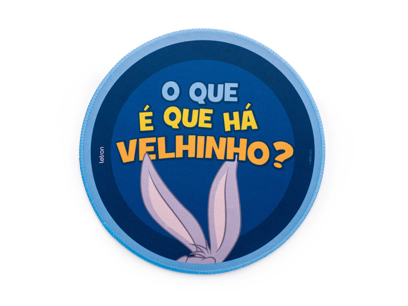 Mousepad Letron Looney Tunes Pernalonga, Estampado, Redondo, 26cm