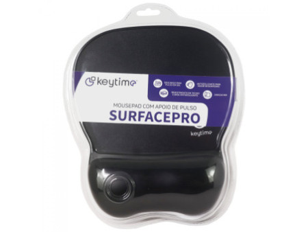 Mousepad Keytime Surface Pro, Apoio de Pulso, 240x210mm, Preto, KYT0018