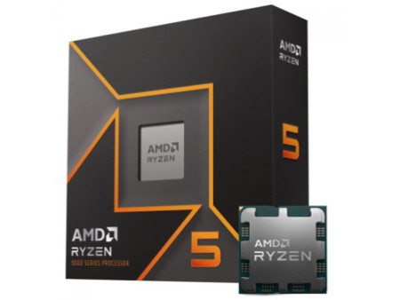 Processador AMD Ryzen 5 9600X, 3.9GHz (5.4GHz Turbo), 6-Cores 12-Threads, AM5, Sem Cooler, 100-100001405WOF