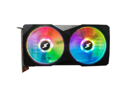 Placa De Vídeo SuperFrame AMD Radeon RX 6600 Falcon, 8GB, GDDR6, RGB, FSR, Ray Tracing, Black, SF-GC-FCAM66008GD6B