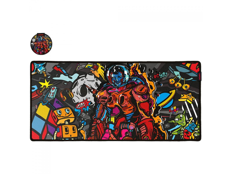 Mousepad Gamer PCYes Dr Kepler Extended, Extra Grande, 900x420mm, DRK90X42