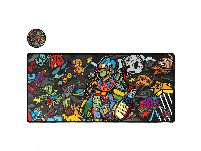 Mousepad Gamer PCYes Apollo Extended, Extra Grande, 900x420mm, APL90X42