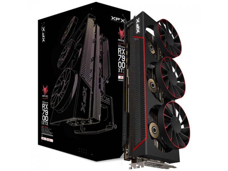 Placa de Vídeo XFX AMD Radeon RX 7900 XTX Mercury MagAir, 24GB, GDDR6, FSR, Ray Tracing, RX-79XMAIRB9 Placa de Vídeo XFX AMD Radeon RX 7900 XTX Mercury MagAir, 24GB, GDDR6, FSR, Ray Tracing, RX-79XMAIRB9