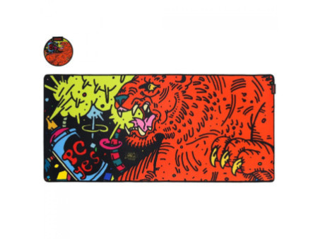 Mousepad Gamer PCYes Tiger Extended, Extra Grande, 900x420mm, PMT90X42