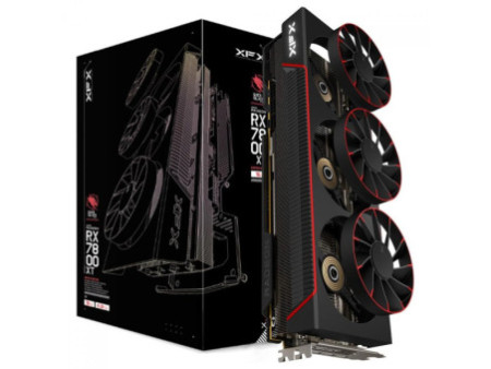 Placa de Vídeo XFX AMD Radeon RX 7800 XT, 16GB, GDDR6, FSR, Ray Tracing, Preto, RX-78TMAIRF9