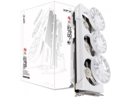 Placa de Vídeo XFX AMD Radeon RX 7800 XT MagAir Arctic White, 16GB, GDDR6, FSR, Ray Tracing, Branco, RX-78TMAIRW9